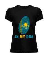 Kazakistan,Kazakhstan,Kazakistan Bayrağı,Kazakistan logosu,Kazakhstan flag. Siyah Kadın Tişört - Tisho