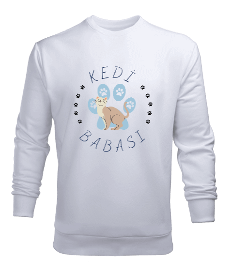 Tisho - Kedi Babası Erkek Sweatshirt