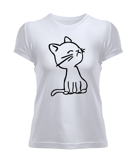 Tisho - Kedi baskılı Kadın Tişört
