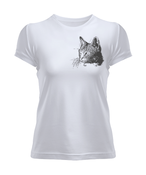 Tisho - Kedi Desenli Kadın Tişört