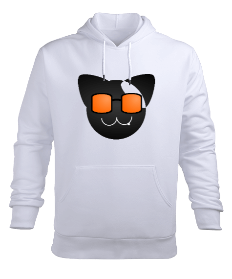 Tisho - Kedi Erkek Kapüşonlu Hoodie Sweatshirt