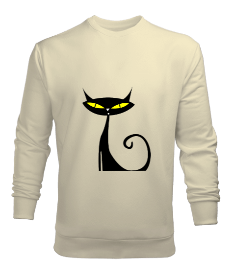 Tisho - Kedi Figürlü Erkek Sweatshirt