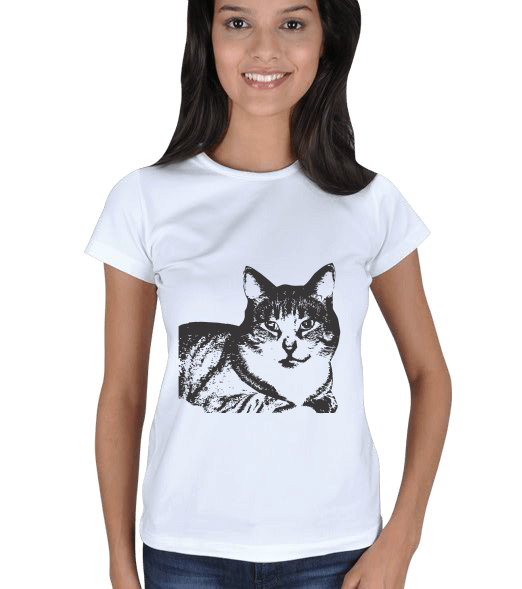Tisho - kedi Kadın Tişört