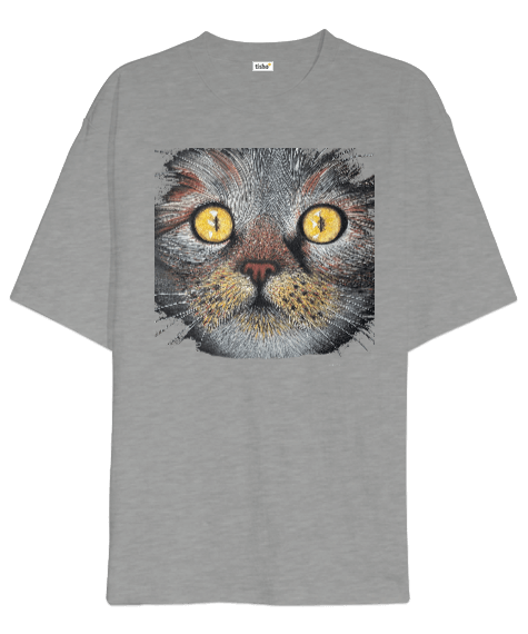 Tisho - Kedi Oversize Unisex Tişört