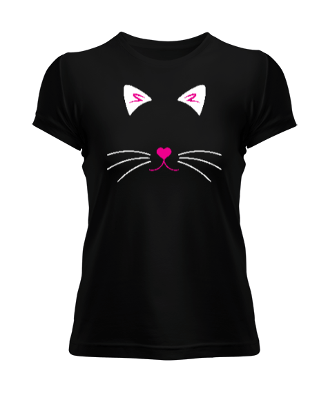 Tisho - Kedi Silüet Kadın Tişört
