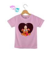 KEDİ VE KÖPEK Pembe Çocuk Unisex - Tisho