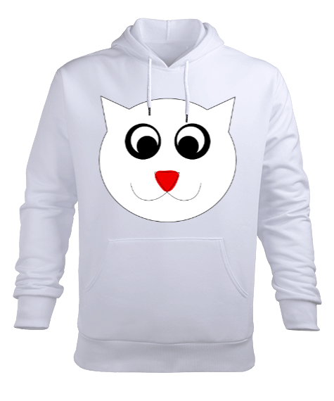 Tisho - kedicik Erkek Kapüşonlu Hoodie Sweatshirt