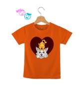 KEDİCİK Turuncu Çocuk Unisex - Tisho