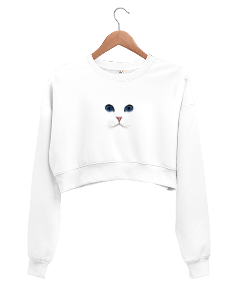 Tisho - Kedidir Kedi Kadın Crop Sweatshirt