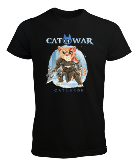 Tisho - Kedilerin Savaşı Siyah Erkek Tişört