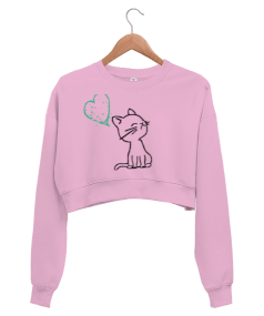 kedili Kadın Crop Sweatshirt - Thumbnail