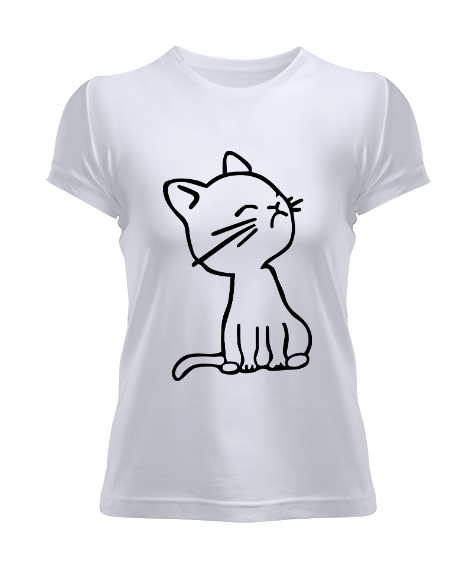 Tisho - kedili kadın tshirt Kadın Tişört