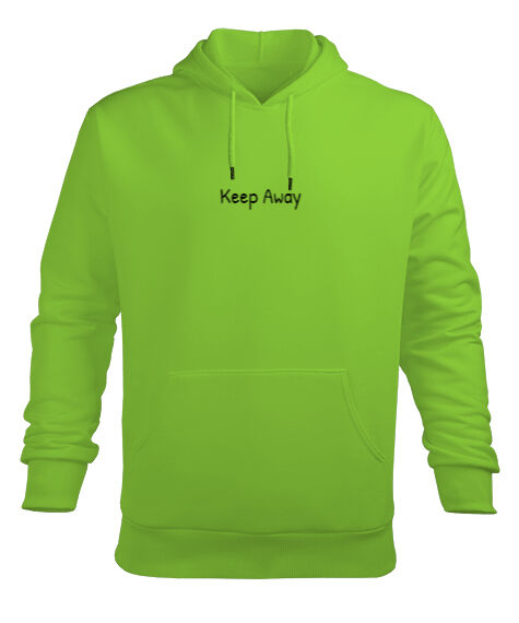 Keep Away Fıstık Yeşili Erkek Kapüşonlu Hoodie Sweatshirt