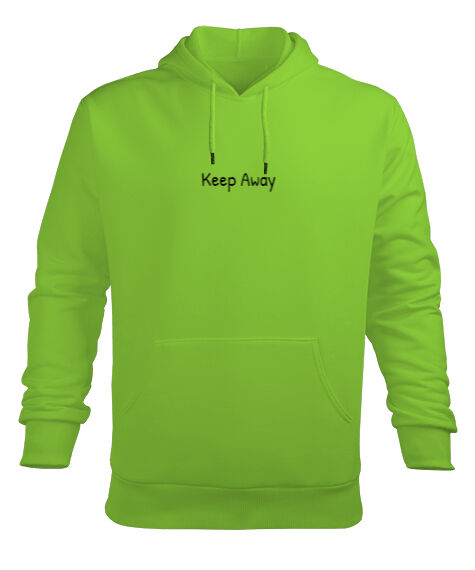 Tisho - Keep Away Fıstık Yeşili Erkek Kapüşonlu Hoodie Sweatshirt