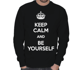 Tisho - Keep Calm and Be Yourself Kışlık Sweatshirt ERKEK SWEATSHIRT