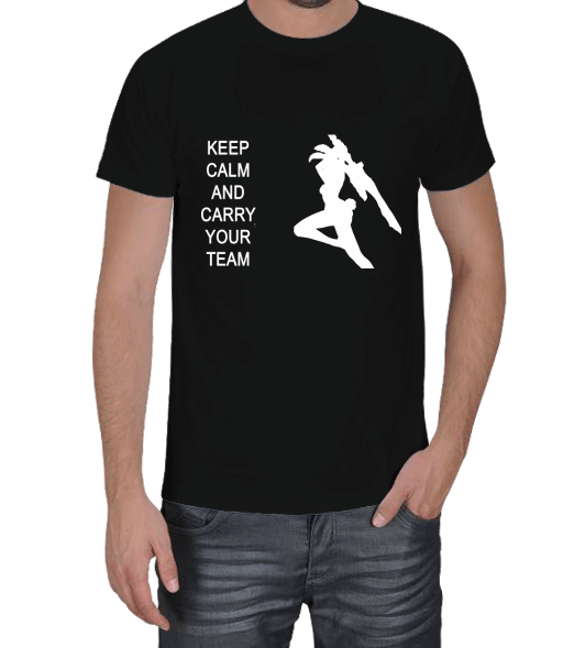 Keep Calm And Carry Your Team Riven Erkek Tişört