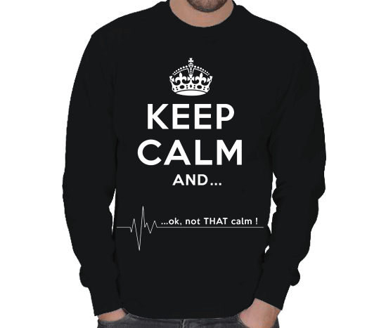 Tisho - Keep Calm and Kışlık Sweatshirt ERKEK SWEATSHIRT