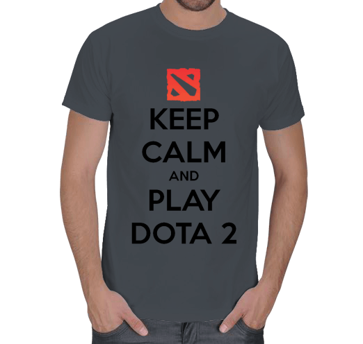 Tisho - Keep Calm and Play Dota 2 Erkek Tişört