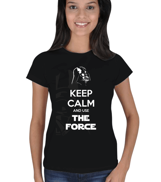 Tisho - Keep Calm and Use Force Kadın Tişört