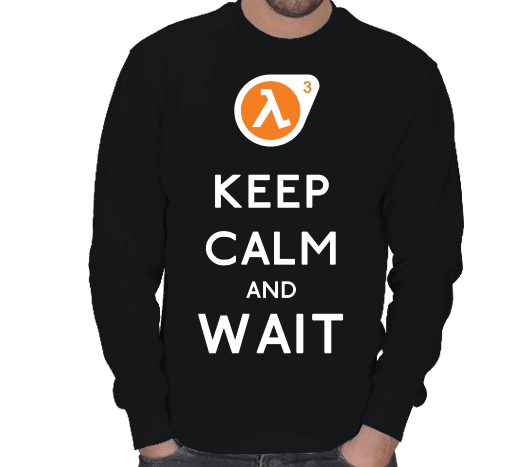 Tisho - Keep Calm and Wait Kışlık Sweatshirt ERKEK SWEATSHIRT