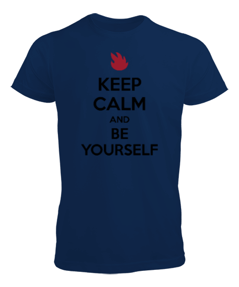 Keep calm anda be yourself tişört Erkek Tişört