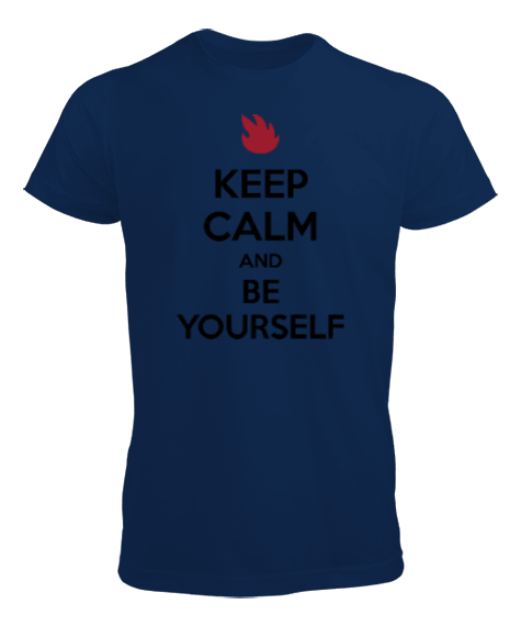 Tisho - Keep calm anda be yourself tişört Erkek Tişört