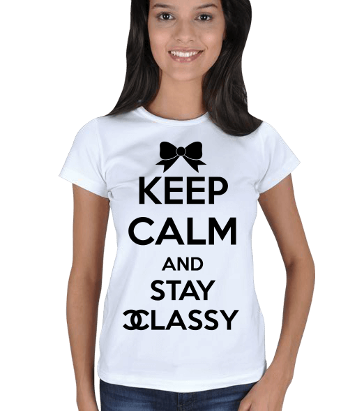 Tisho - Keep Calm Bayan Tişört Kadın Tişört