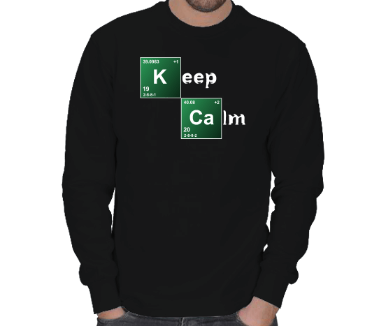 Tisho - Keep Calm Breaking Bad ERKEK SWEATSHIRT