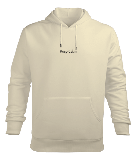 Tisho - Keep Calm Erkek Kapüşonlu Hoodie Sweatshirt