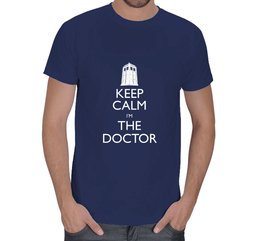 Tisho - Keep Calm Im The Doctor - Doctor Who Erkek Tişört