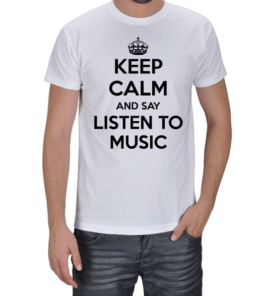 Tisho - Keep Calm musıc Erkek Tişört