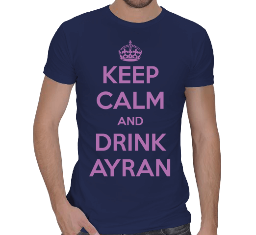 Tisho - Keep Calm Tasarımlı Erkek Regular Kesim Tişört