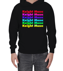 Tisho - Keight Musıc Rainbow Basıc Sweatshirt Erkek Kapşonlu