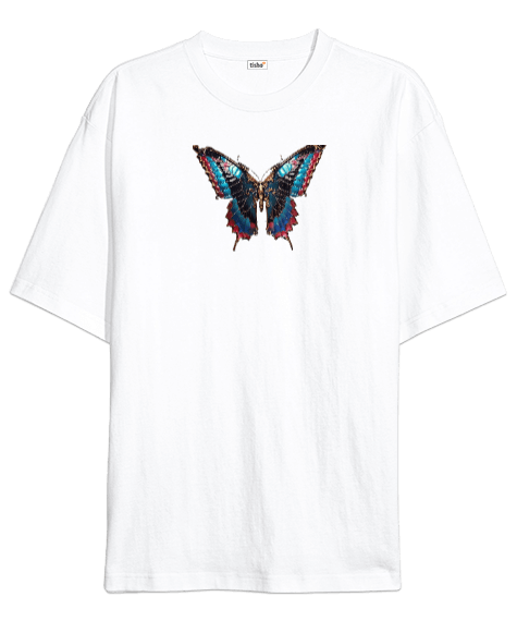 Tisho - Kelebekler Oversize Unisex Tişört