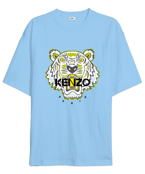 Tisho - Kenzo Paris Baskılı Oversize Unisex Tişört