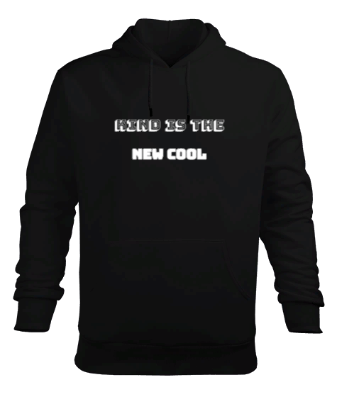 Tisho - Kind Is The New Cool Erkek Kapüşonlu Hoodie Sweatshirt