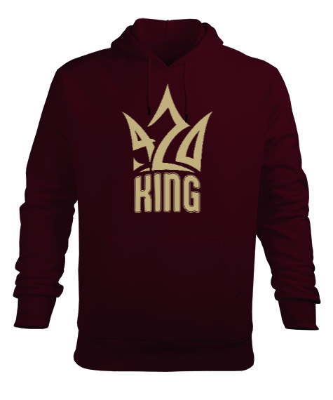 Tisho - King Crown Erkek Kapüşonlu Hoodie Sweatshirt