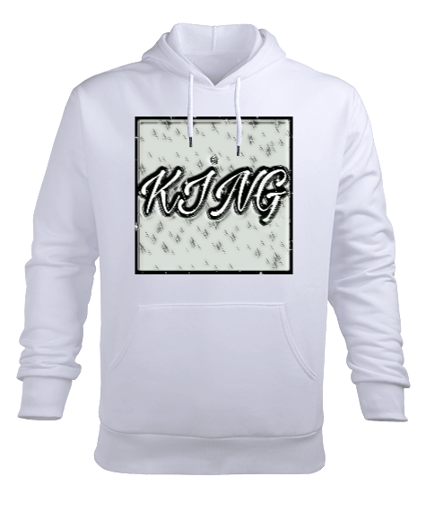 Tisho - King Erkek Kapüşonlu Hoodie Sweatshirt