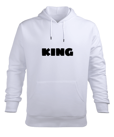Tisho - KING Erkek Kapüşonlu Hoodie Sweatshirt