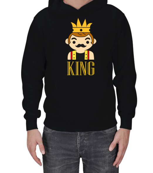 Tisho - King Erkek Sweatshirt Erkek Kapşonlu