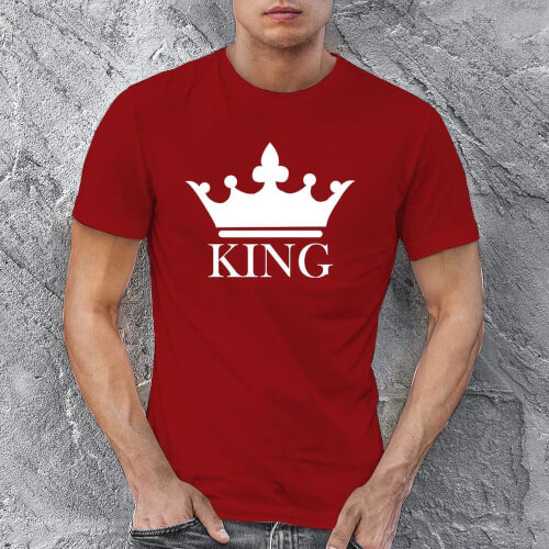 King Erkek Tişört - Tekli Kombin