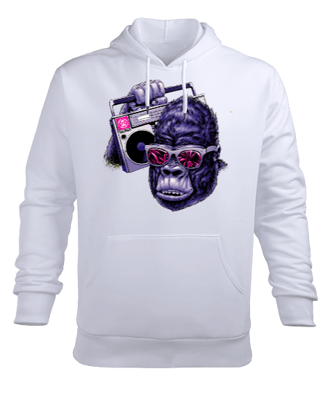 Tisho - King Kong Modelli Erkek Kapüşonlu Hoodie Sweatshirt