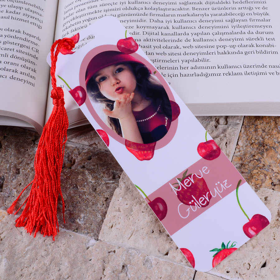 Tisho - Kiraz Desenli Kitap Ayracı