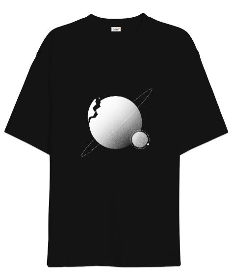 Tisho - Kırık Gezegen Oversize Unisex Tişört