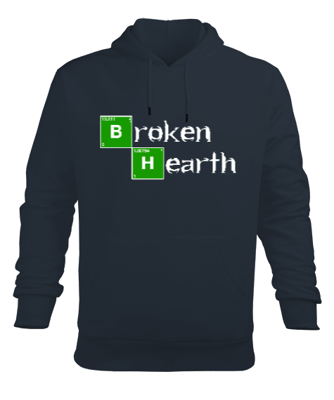 Tisho - KIRIK KALP BREAKİNG BAD ÖZEL TASARIMI Erkek Kapüşonlu Hoodie Sweatshirt