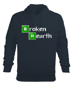 KIRIK KALP BREAKİNG BAD ÖZEL TASARIMI Erkek Kapüşonlu Hoodie Sweatshirt - Tisho