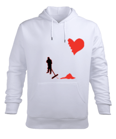 Kırık kalp Erkek Kapüşonlu Hoodie Sweatshirt - Tisho