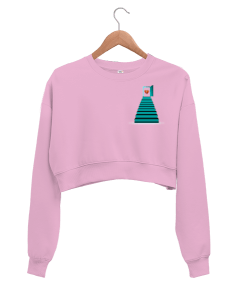Kırık kalp Kadın Crop Sweatshirt - Tisho