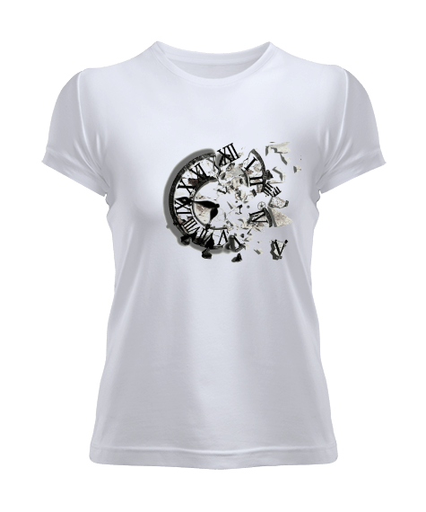 Tisho - Kırılan saat tasarımı Kadın Tişört