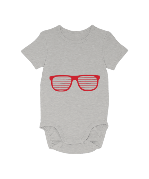 Tisho - Kırmızı gözlük baskılı Bebek Zıbını